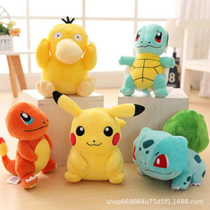 20cm Pokemon Stuffed Plush Toys Kawaii Pikachu Raichu Jenny Turtle Anime Doll Kids Birthday Christmas Gift - petguardiansupplies