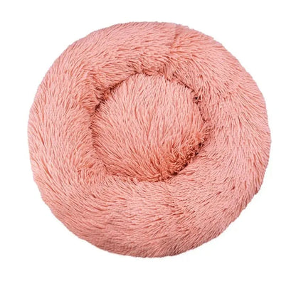 Round Dog Bed Winter Warm Cat Bed Plush Basket for Dog Washable Pet Bed for Small Medium Large Dog Sofa Cat - petguardiansupplies