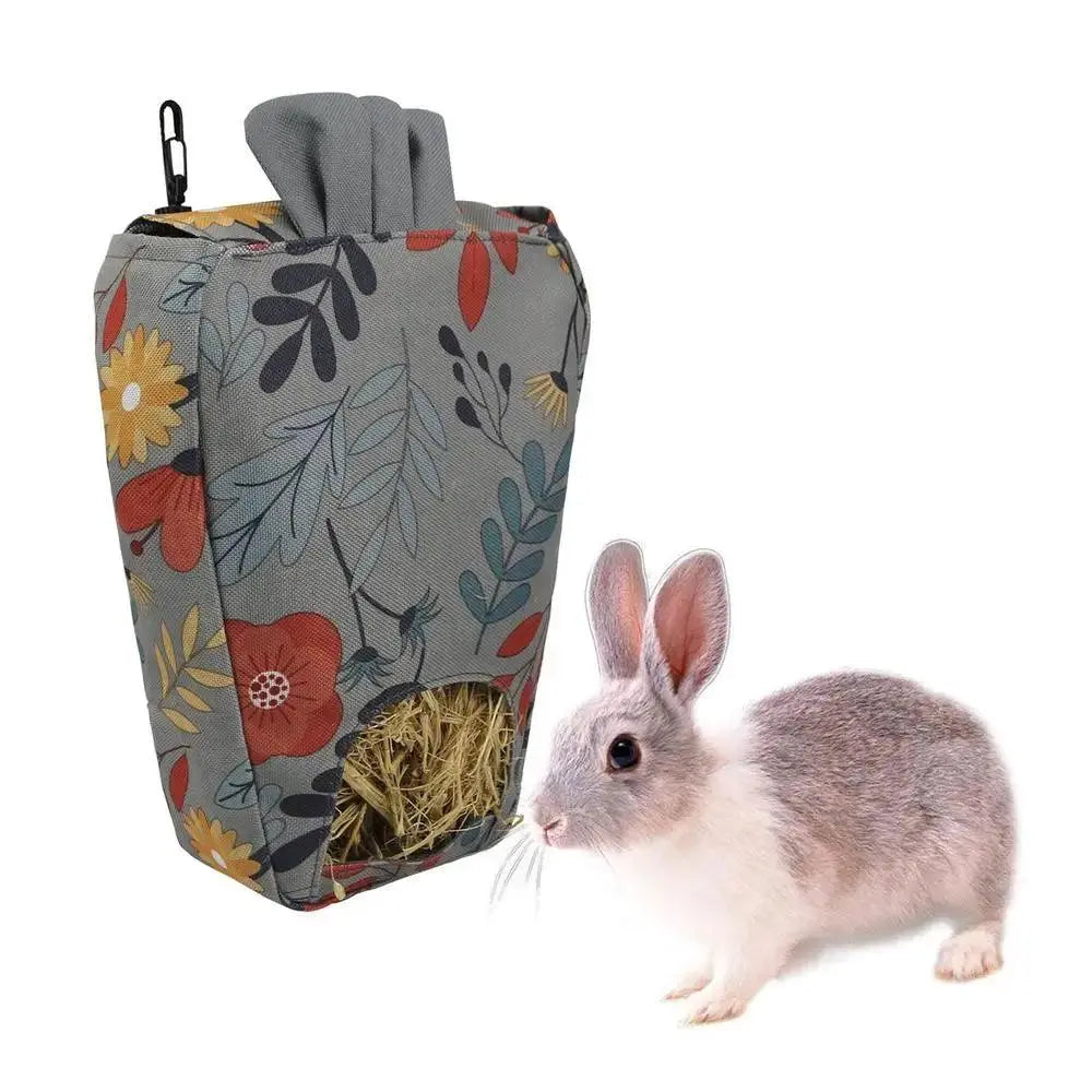 Rabbit Feeder Bag Food Grass Hay Feeder For Pet Chinchillas Dutch Pig Feeding Bag Feeder Bag Hay Food For Small Pets - petguardiansupplies