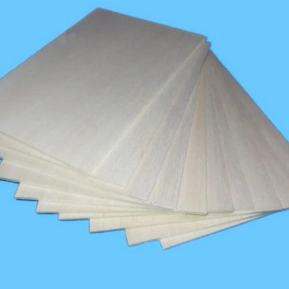 5 pcs 400x100x0.75/1/1.5/2/2.5/3/4/5/6/7/8/9/10mm EXCELLENT QUALITY Model Balsa wood sheets for RC plane boat model DIY - petguardiansupplies