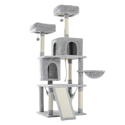 Domestic Delivery Multi-Level Cat Tree Tower Climb Furniture Scratching Post for Indoor House Pet Supplies Kitten Toy Cozy Condo - petguardiansupplies