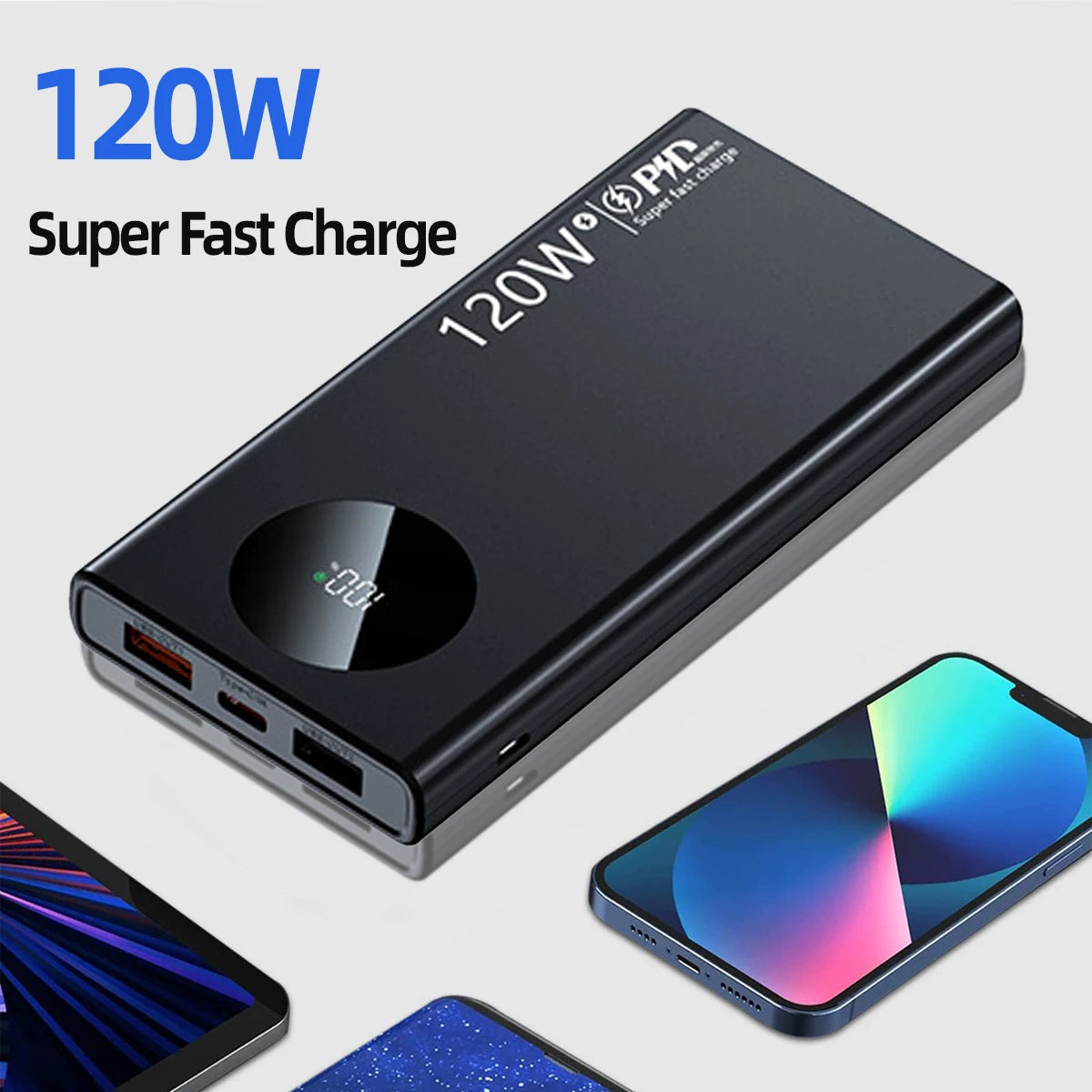 Power Bank Pack Fast Charger 20000mAh 2 USB External Battery For Mobile Phone - petguardiansupplies