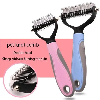 The Best Pet Grooming Brush Dog Brush Double-Sided Hair Removal Comb And Hair Removal Tool Used To Remove Mats And Tangles - petguardiansupplies