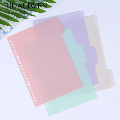 4Pcs/set B5 A5 A6 Binder Index Dividers Index Page for Loose-leaf Notebook Scrapbook Stationery Bookmark School Office Supplies - petguardiansupplies