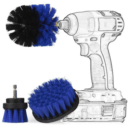 Free shipping 3 pcs/set electric scrubber drill clean brush for baseus official store car gadgets and accessories - petguardiansupplies