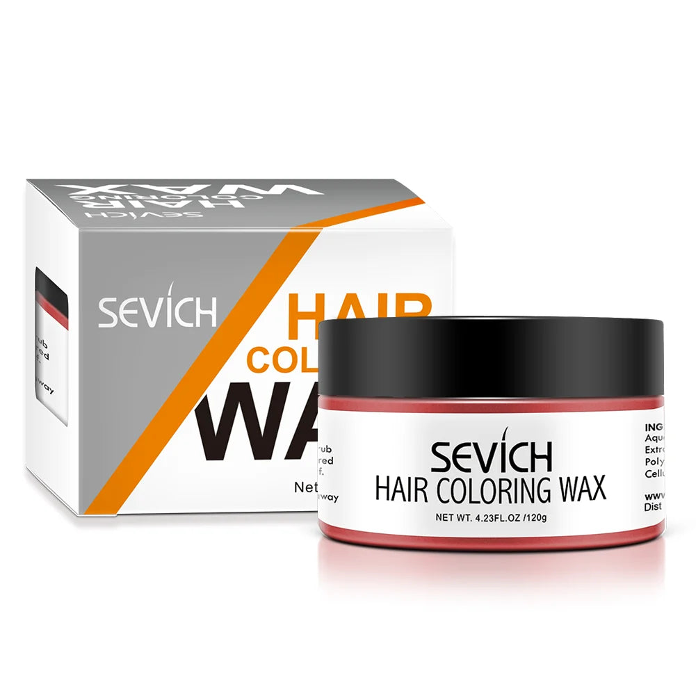 Sevich Temporary Hair Color Wax Men Diy Mud One-time Molding Paste Dye Cream Hair Gel for Hair Coloring Styling Silver Grey 120g - petguardiansupplies