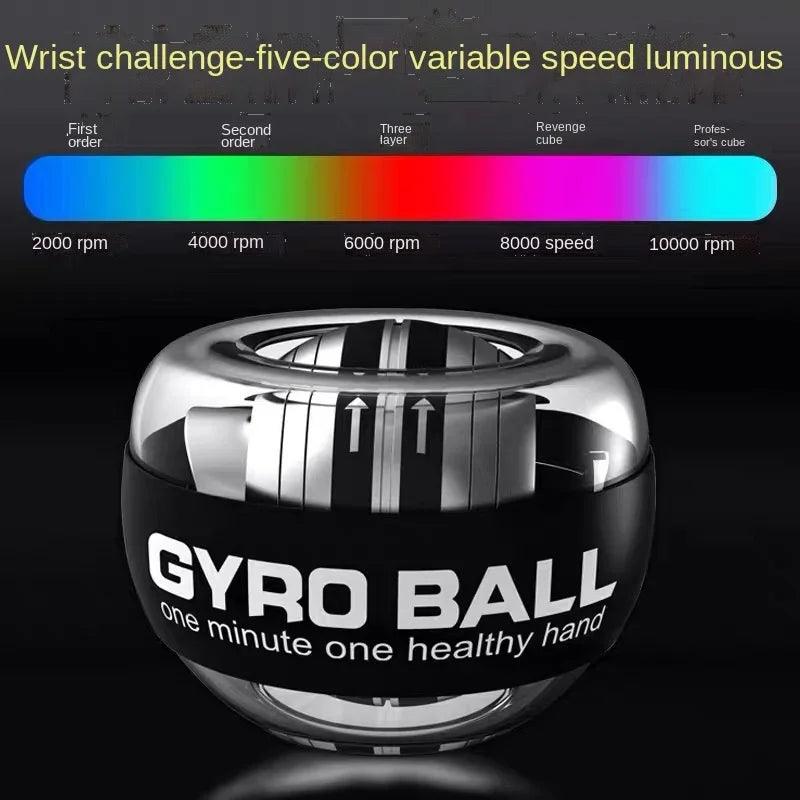 New LED Gyroscopic Powerball Autostart Range Gyro Power Wrist Ball With Counter Arm Hand Muscle Force Trainer Fitness Equipment - petguardiansupplies