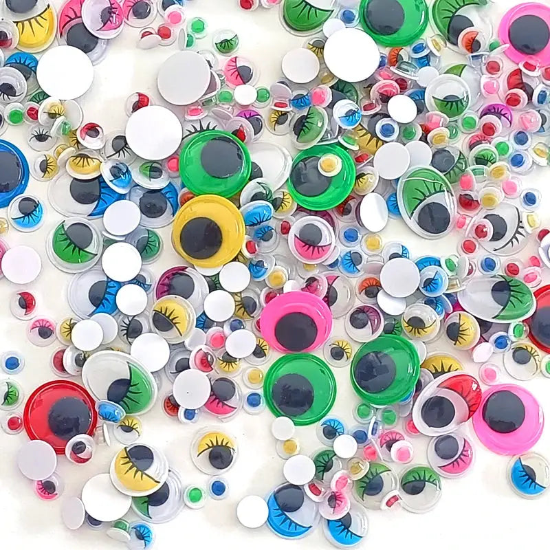 400/210PCS Self Adhesive Doll  Eyes for DIY Craft Toys Googly Wiggly Eyes Scrapbooking Decor Craft Supplies 4/5/6/7/8/10/12mm - petguardiansupplies