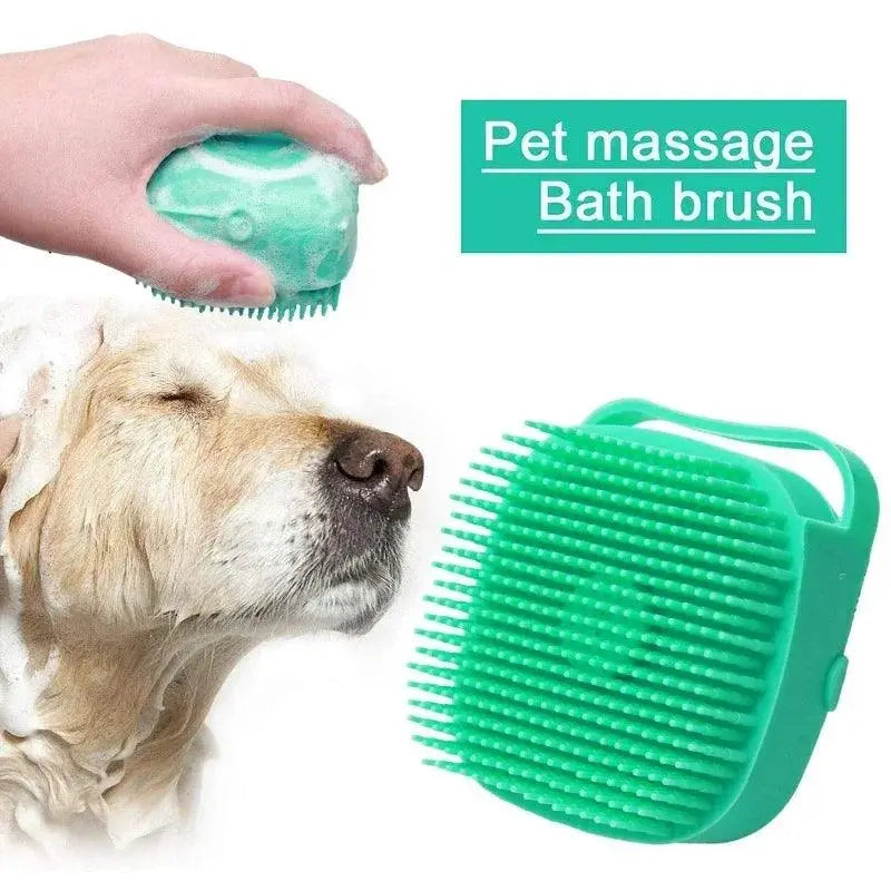 Pet Shower Brush, Soft Silicone Massager, Shower Gel, Shower Brush, Cleaning Tool, Comb, Dog and Cat Cleaning and Beauty Product - petguardiansupplies