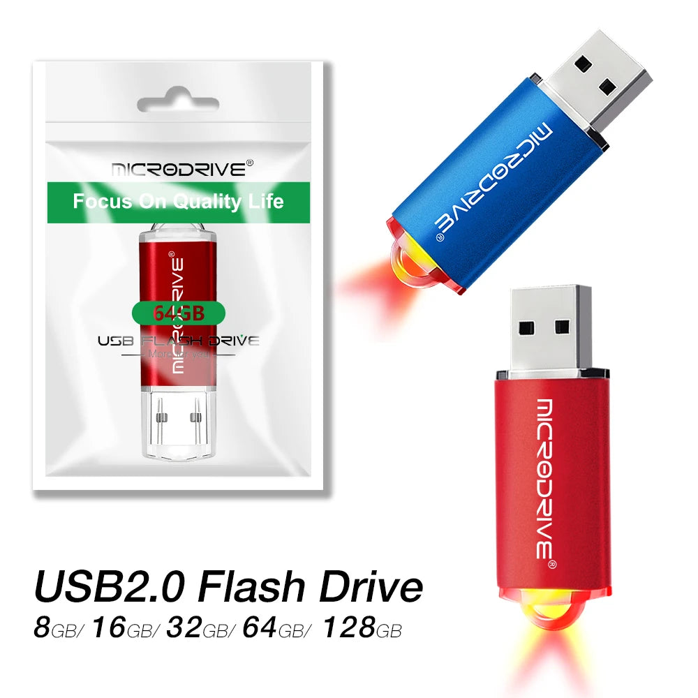 USB Flash Drive 128GB 64GB 32GB 16GB 8GB USB 2.0 Pen Drive Flash Memory Card U Stick High Speed Memoria Usb Pendrive - petguardiansupplies