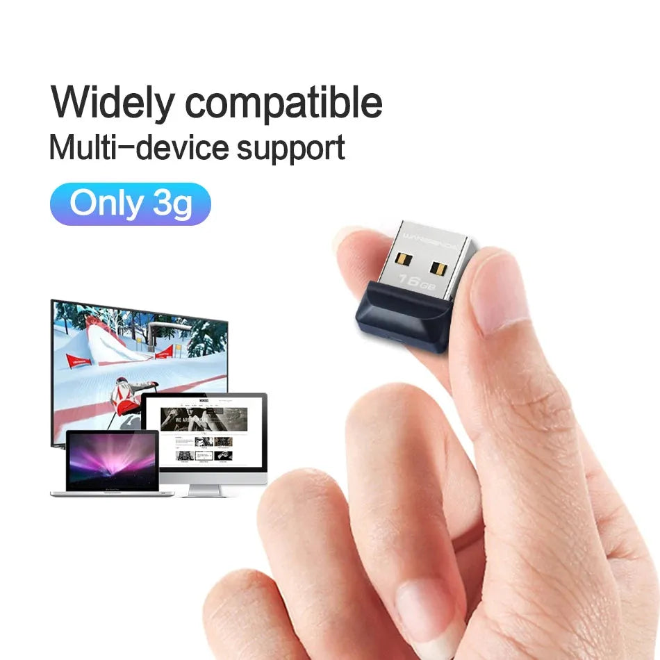 100% Full Capacity Wansenda USB Flash Drive Super Tiny Pen Drive 64GB 32GB 16GB 8GB 4GB Pendrive Waterproof USB Memory Stick - petguardiansupplies