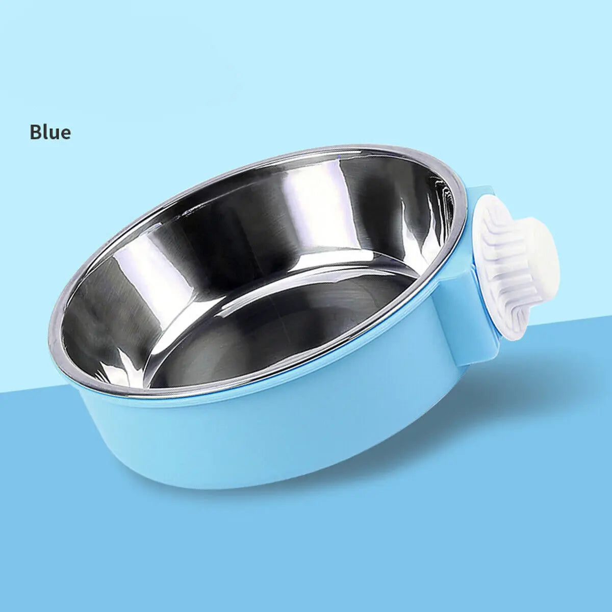 Pet Dog Puppy Stainless Steel Hanging Food Water Bowl Feeder For Cage Crate - petguardiansupplies