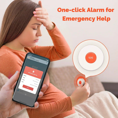 MOES Tuya ZigBee SOS Button Alarm APP Notification One Click For Emergency Help Elderly Children Patient Hospital Home Safety - petguardiansupplies