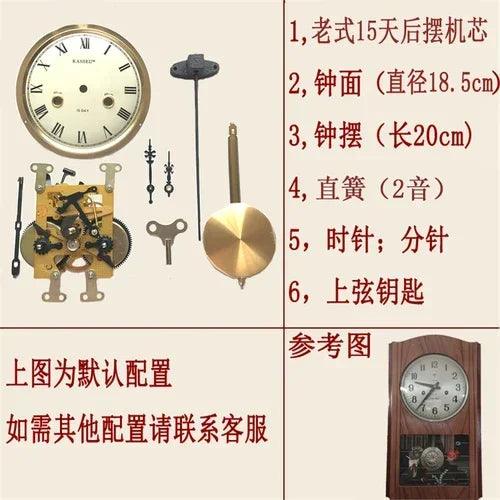 Vintage Mechanical Clock Accessories Retro Mechanical Wall Clock Swing Clock DIY Hand-assembled Clock Repair Parts - petguardiansupplies