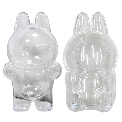 Labubu Transparent Protective Cover Monster Toy Cute Display Cover for Party Dolls - petguardiansupplies