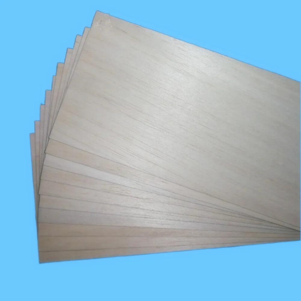 5 pcs 400x100x0.75/1/1.5/2/2.5/3/4/5/6/7/8/9/10mm EXCELLENT QUALITY Model Balsa wood sheets for RC plane boat model DIY - petguardiansupplies