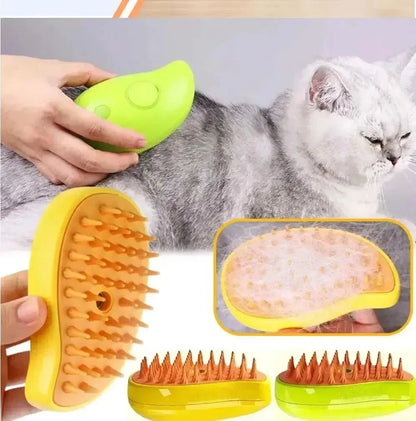 Cat Dog Steamy Brush Steam Brush Electric Sprayer for Massage Pet Grooming tool Shedding 3 in 1 Electric Sprays Massage Combs - petguardiansupplies