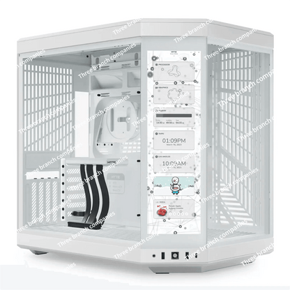 New HYTE Y70 Touch Dual Chamber ATX Mid Tower Modern Aesthetic Case with Integrated 4K LCD Touchscreen - petguardiansupplies