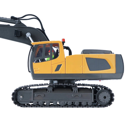 RC Excavator 1/20 2.4GHz 11CH RC Construction Truck Engineering Vehicles Educational Toys for Kids with Light Music - petguardiansupplies