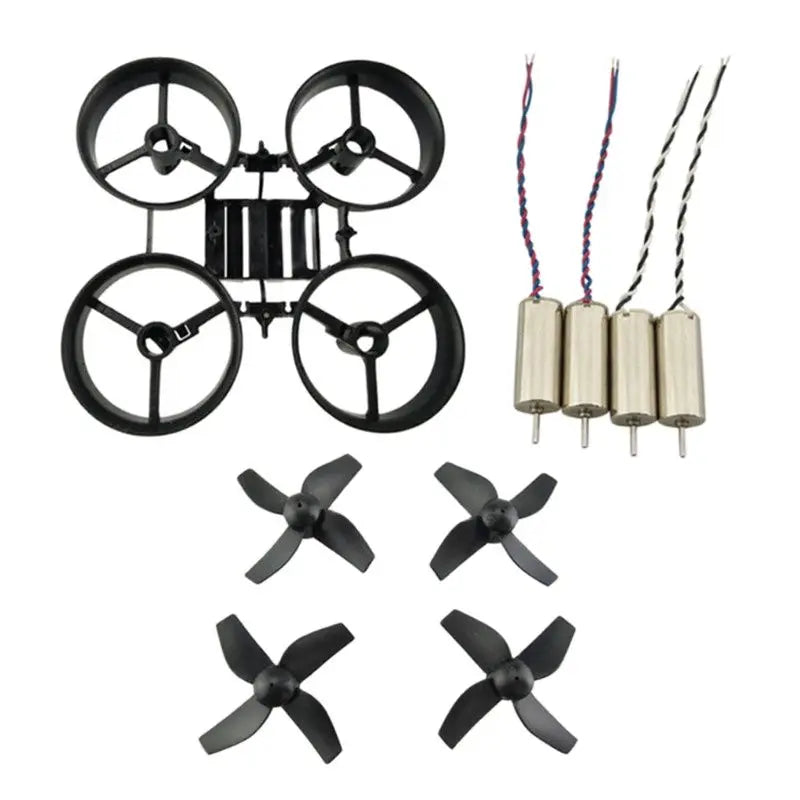 Furibee F36 DIY Mini RC Drone 65mm Wheelbase Frame Kit W/ Propeller 4Pcs 615 Motors JJRC H36 Eachine E010 Red Black White - petguardiansupplies