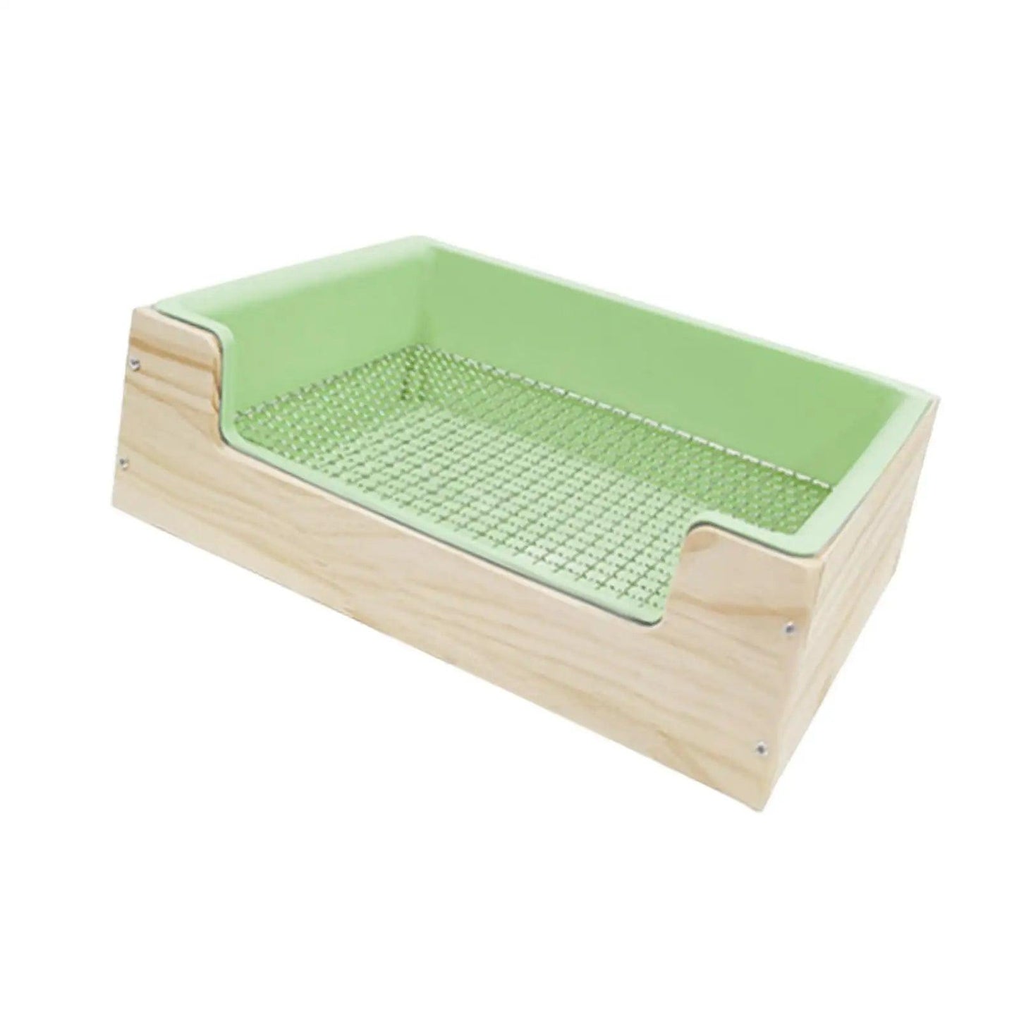 2 in 1 Rabbit Hay Feeder Box,Bunny Feeding Manger,Food Feeding Manger,Hay Holder with Toilet for Hamster,Bunny,Small Animals - petguardiansupplies