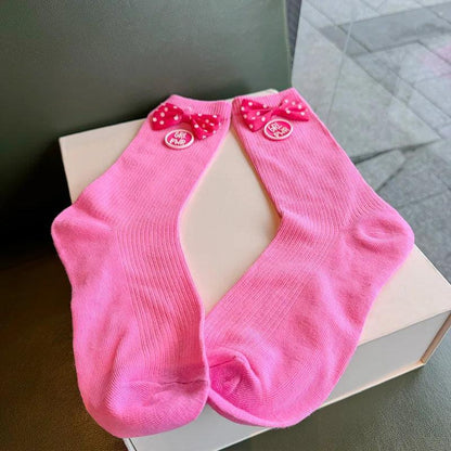 Kawali Anime Barbie Home Floor Socks Pink Fashion Sweet Warm Soft Comfortable Ins Cute Girls Gift Birthday Gift For Girlfriend - petguardiansupplies