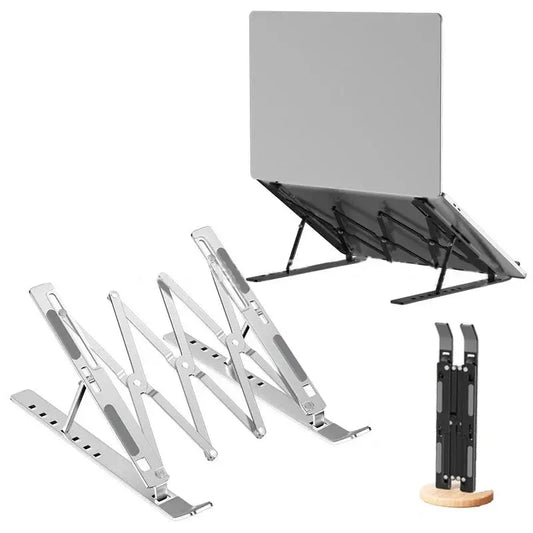 Hot Selling New Product Adjustable Laptop Stand Folding Portable Desktop Stand Foldable Stand Suitable for Laptop Lifting Vertic - petguardiansupplies