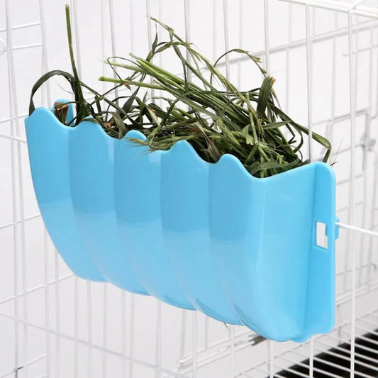 External Rabbit Hay Feeder Holder Food Rack Durable Cage Small Pet Feeding Bowl for Hedgehog Ferret Gerbils Pets Supplies - petguardiansupplies