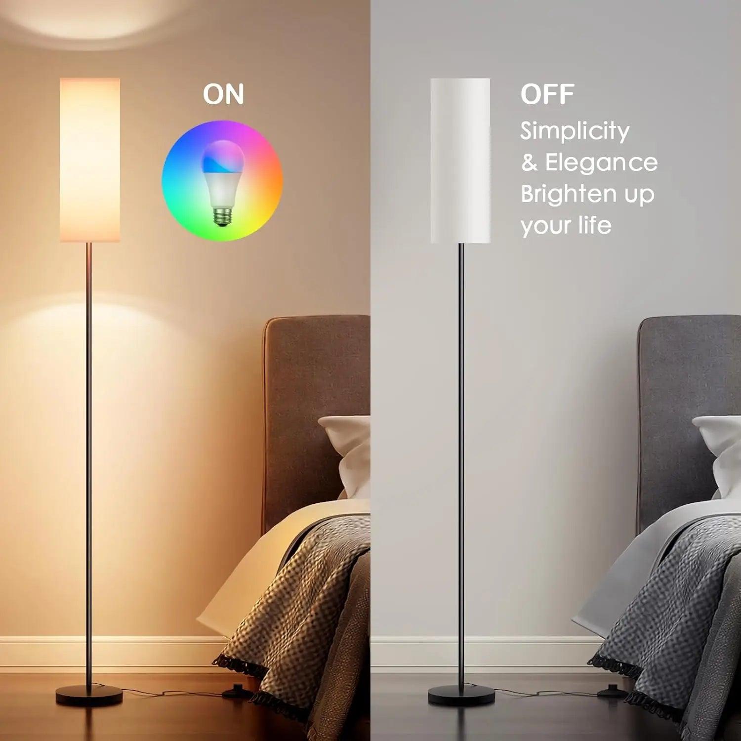 Illusion Floor Lamp Splicing Intelligent APP Voice Remote Control Atmosphere Indoor Wall Corner Graffiti LED Minimalist Lamp - petguardiansupplies