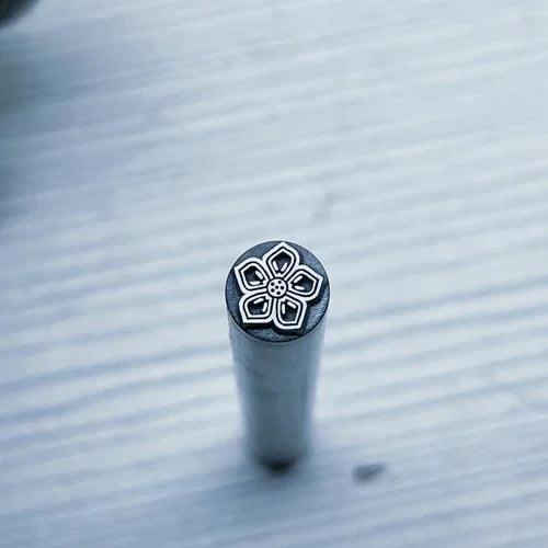 7mm Flower Design Metal Stamps Jewelry Making Punch Steel Stamping Tool Beating Silver Leather Craft Punching Custom Logo - petguardiansupplies