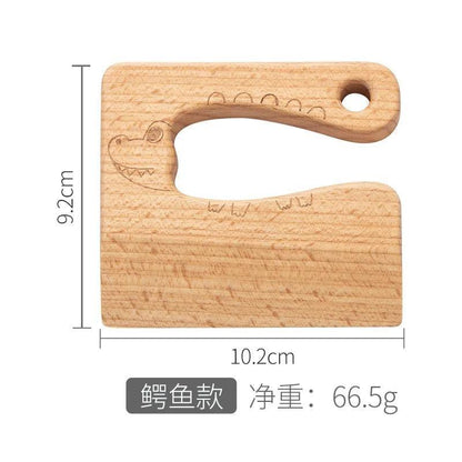 Wooden Kids Knife Cooking Toys Simulation Knives Cutting Fruit Vegetable Children Kitchen Pretend Play Toy Montessori Education - petguardiansupplies