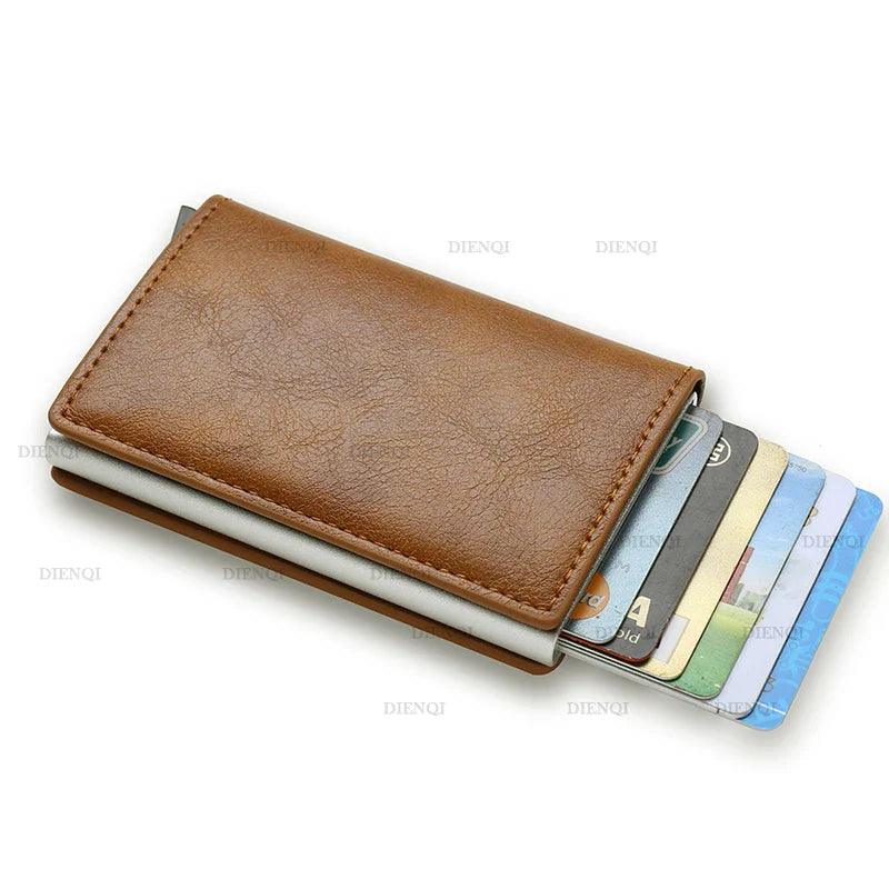 Anti Thief Rfid Credit Card Holder Smart Minimalist Wallet Pocket Men Women Slim Cardholder Bank Cash Creditcard Case Bag Purse - petguardiansupplies