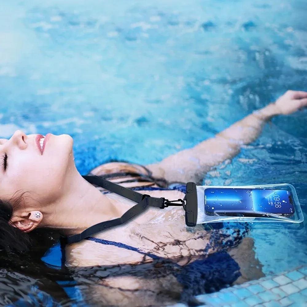 Waterproof Phone Case Swimming Water Proof Bag Universal Underwater Protector Pouch Cover For iPhone Samsung below 6.7" Phone - petguardiansupplies