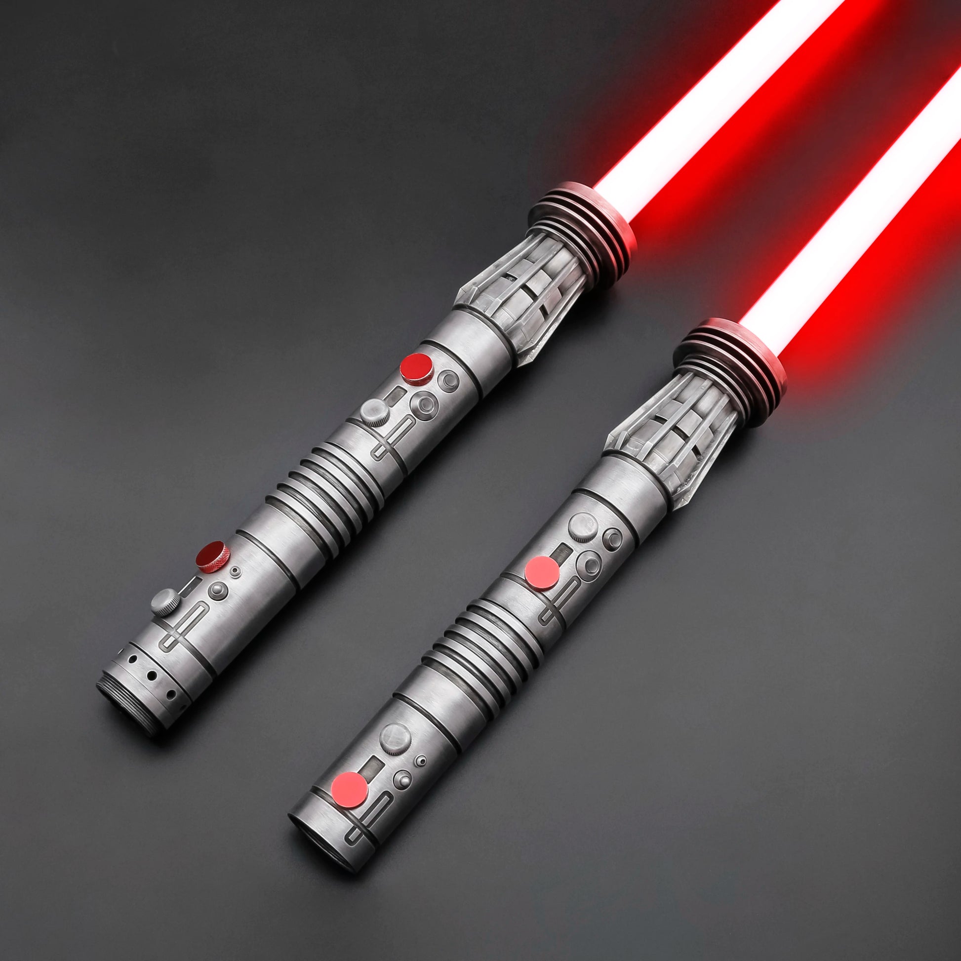 TXQ Darth Maul SNV4 2pcs Handle+Blade JEDI 27sound Double Lightsaber Toys Metal Hilt Light Smooth Swing Sword Laser Proffie - petguardiansupplies