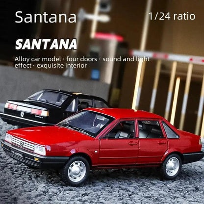 124 Santana Alloy Car Model Vintage Vehicle Collection Ornament Chenghai Toy Wholesale - petguardiansupplies