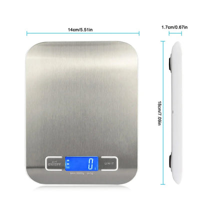 5Kg Kitchen Digital Scale LCD Display Mini Precision Weight Scale 0.1g Food Balance Measure Tools Cooking Baking Measuring Tools - petguardiansupplies