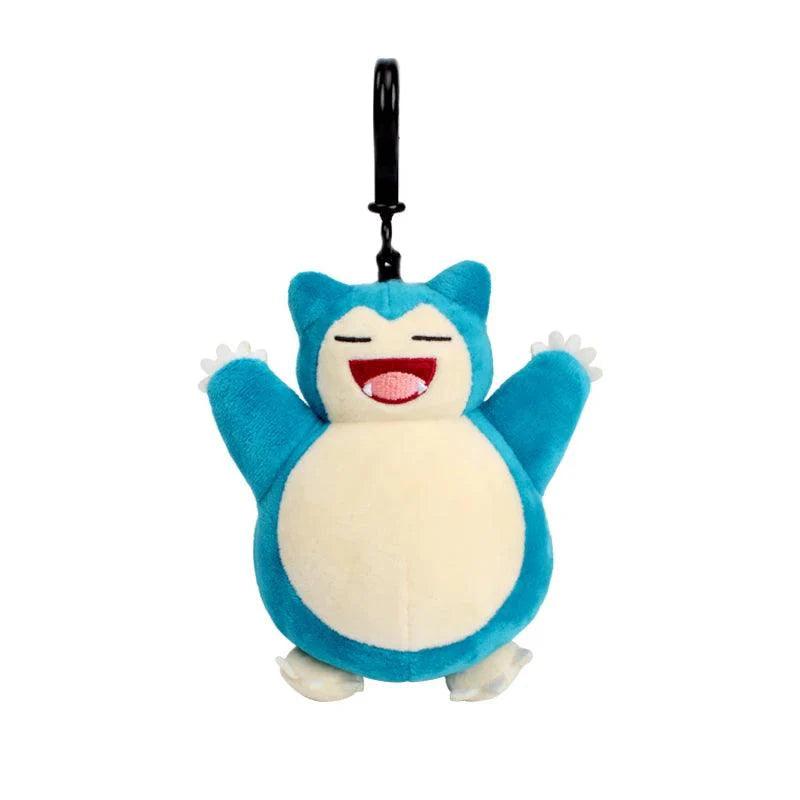 Genuine Animal Pokemon Series Pikachu Snorlax Kawaii Plush Toys Cute Pendant Keyring Keychain Birthday Party Gifts For Kid Boy - petguardiansupplies