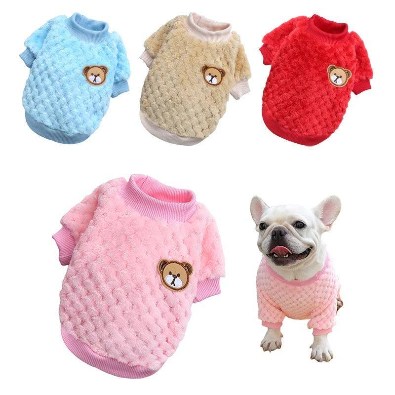 Winter Warm Pet Clothes for Small Dogs Puppy Cat Pullover Soft Fleece Chihuahua Vest French Bulldog Costume Yorkie Pug Jacket - petguardiansupplies