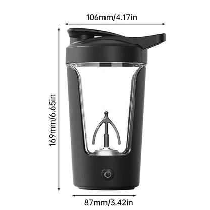 Electric Automatic Mixing Cup Portable Whey Protein Shaker Bottle USD Rechargeable Fully Automatic Stirring Cup For Home - petguardiansupplies