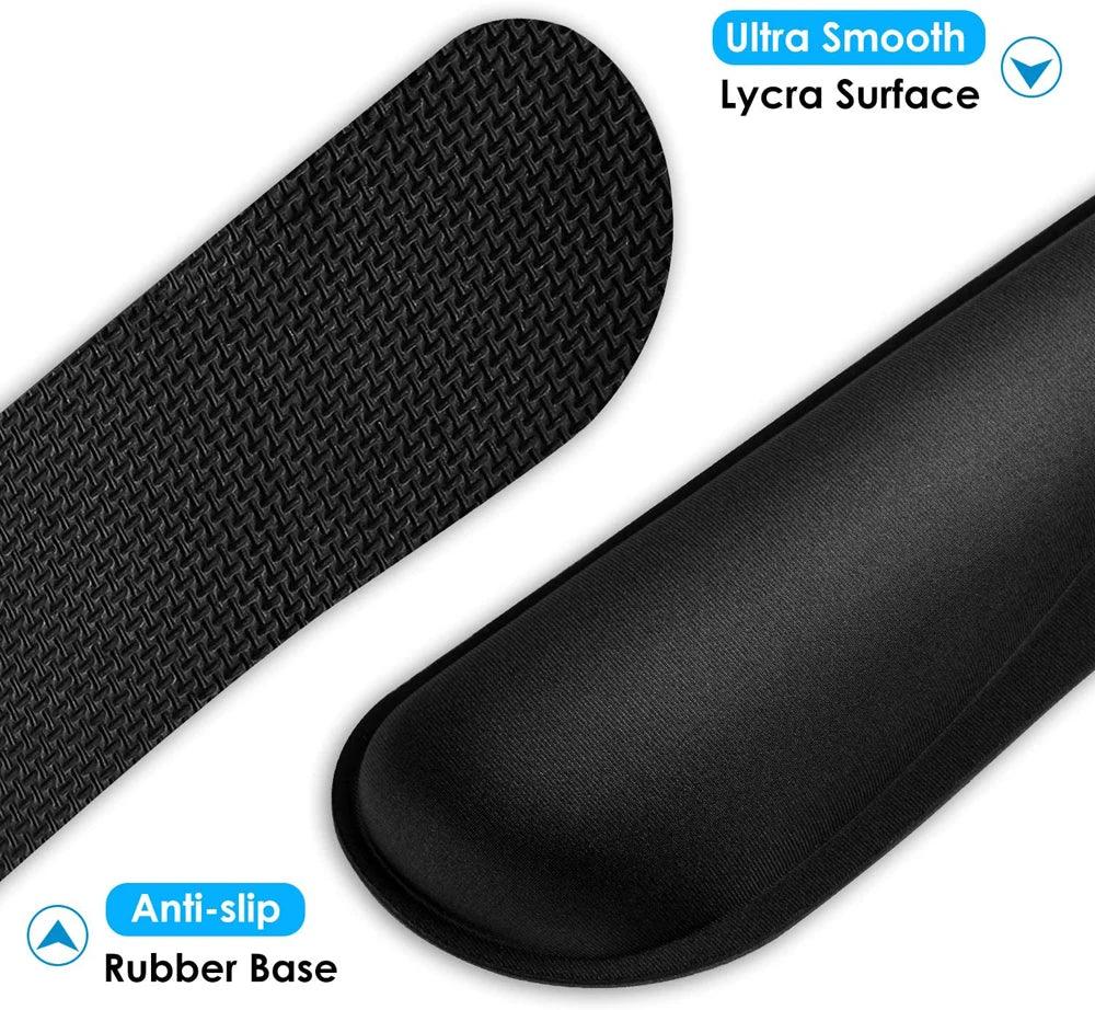 New Wrist Rest Mouse Pad Memory Foam Superfine Fibre Wrist Rest Pad Ergonomic Mousepad for Typist Office Gaming PC Laptop - petguardiansupplies