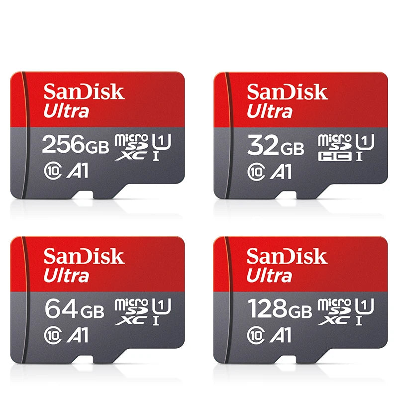 Original Sandisk Memory Card 256GB 128GB 64GB 32GB TF micro sd card Class 10 UHS-1 flash card Memory Microsd for Samrtphone PC - petguardiansupplies