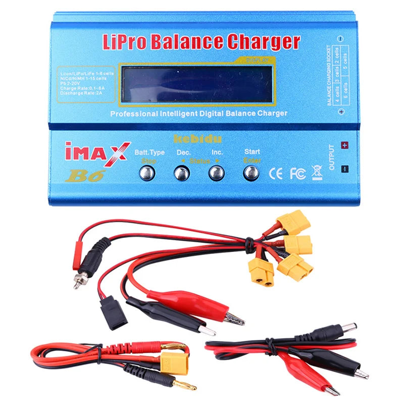 IMAX B6 80W Battery Charger Lipo NiMh Li-ion Ni-Cd Digital Lipro Balance Charger Discharger + AC Power 12V 5A Adapter For Rc Car - petguardiansupplies