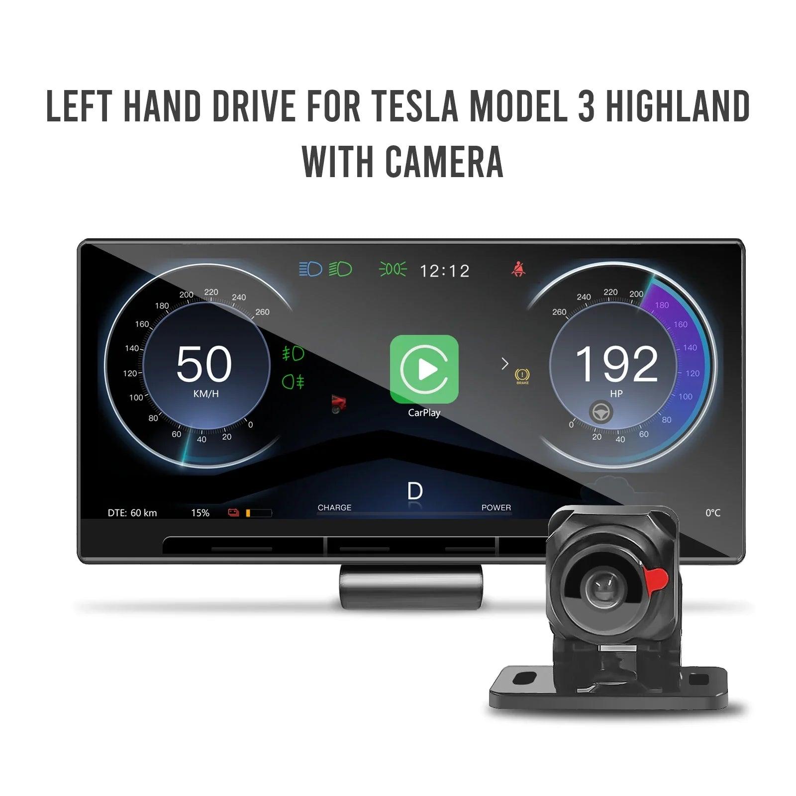 Model 3 Hud for Tesla Model Y Heads Up Display Highland Instrument Panel Cluster Air vent Dashboard Front Camera Driver Mnonitor - petguardiansupplies