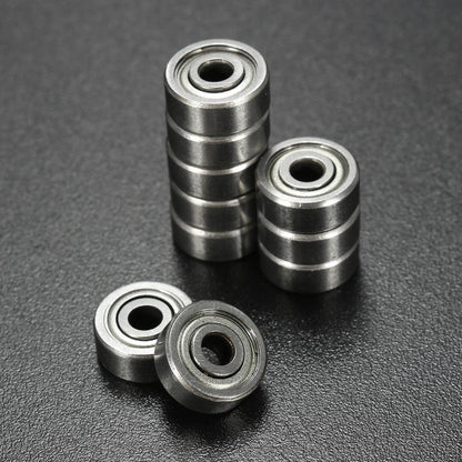 10pcs 693ZZ Miniature Ball Bearings 3x8x4mm Small Double Shielded Miniature Metal Steel Bearing - petguardiansupplies