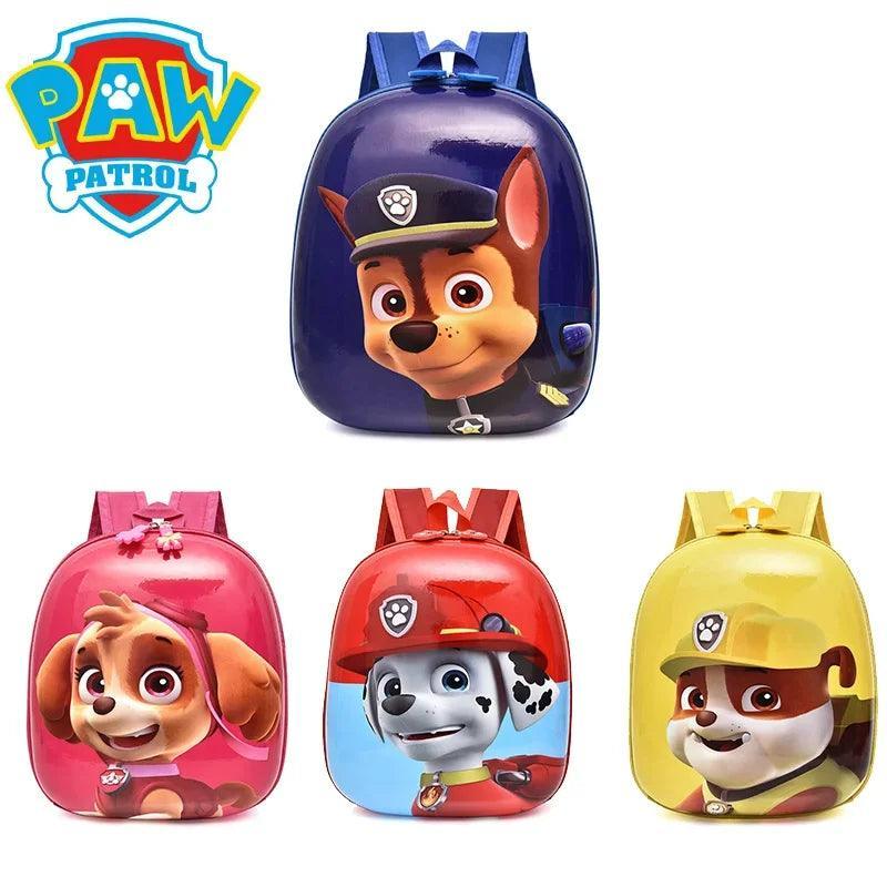 Paw Patrols Backpack Hard Shell Kawaii Cartoon School Bag Marshall Chase Skye Kindergarten Cosplay Student School Bag kids Gift - petguardiansupplies