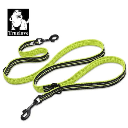 Truelove 7 In 1 Multi-Function Adjustable Dog Lead Hand Free Pet Training Leash Reflective Multi-Purpose Dog Leash Walk 2 Dogs - petguardiansupplies