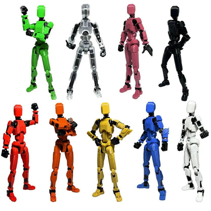 Lucky 13 Figure Toys Dummy 3D Printed Movable Shapeshift Robot Action Figuras DIY Mannequin Decompression Toys For Boy Gifts - petguardiansupplies