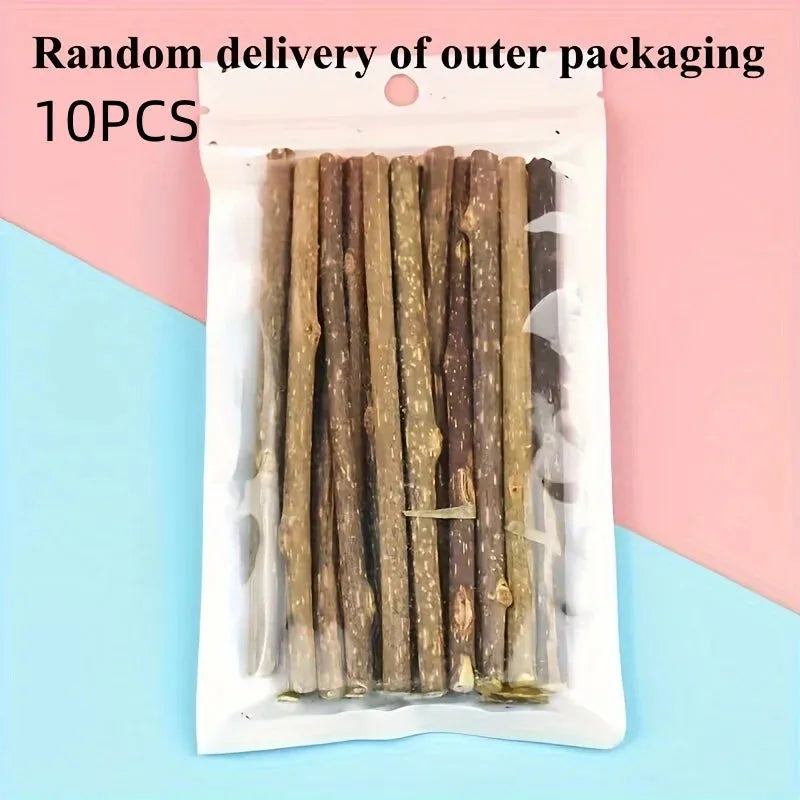 10/15/20 pieces/lot Catnip sticks, pet cat teething toys, natural wooden polygonum sticks, teeth cleaning, boredom relief snacks - petguardiansupplies