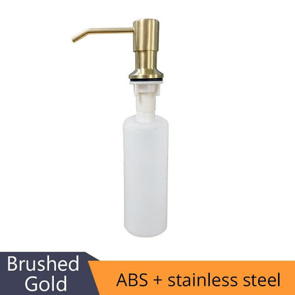 Deck Mounted Kitchen 400ml Soap Dispensers Stainless Steel Pump Chrome Finished for Kitchen Built in Counter top Dispenser 2309 - petguardiansupplies