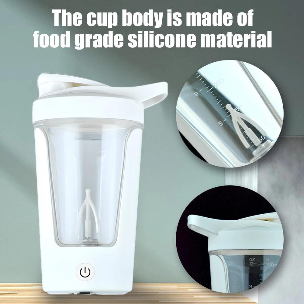 Electric Automatic Mixing Cup Portable Whey Protein Shaker Bottle USD Rechargeable Fully Automatic Stirring Cup For Home - petguardiansupplies